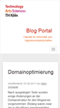 Mobile Screenshot of blogs.gm.fh-koeln.de